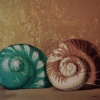 rudolf-kurz-two-shells-oil-gold-leaf-panel